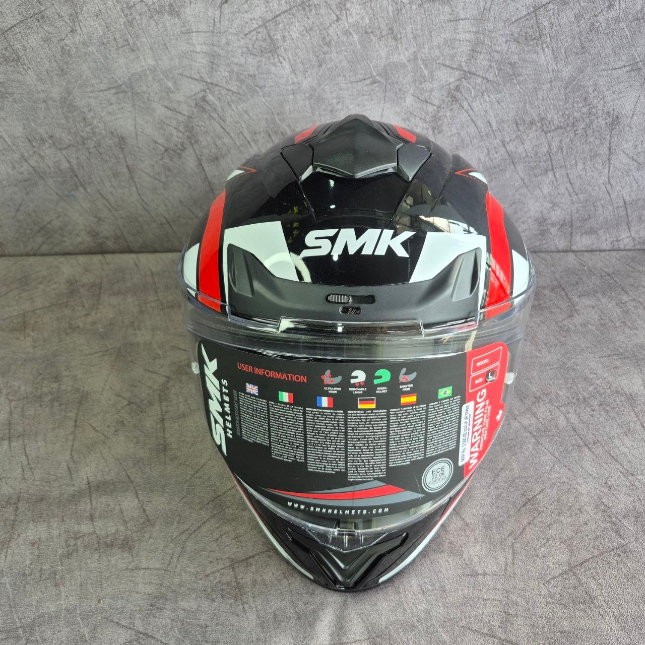 SMK TYPHOON BLACK RED WHITE