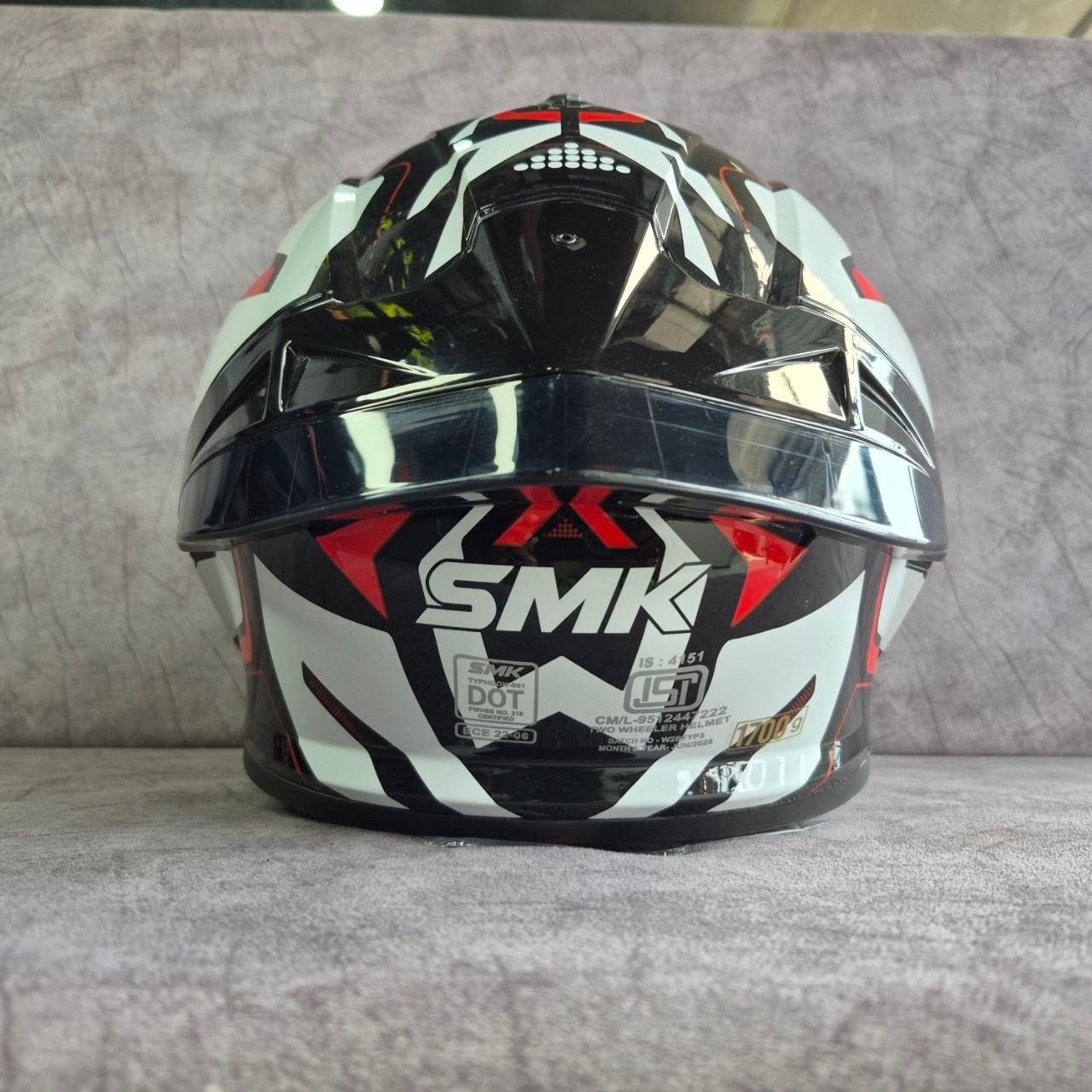 SMK TYPHOON BLACK RED WHITE