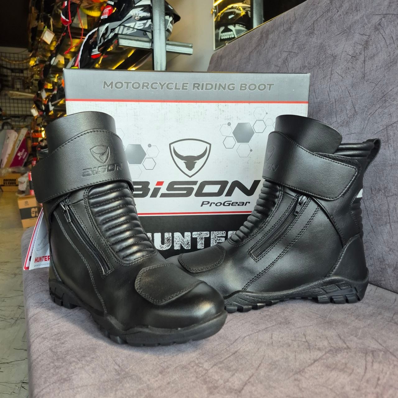 BISON RIDING BOOTS HUNTER 10 US
