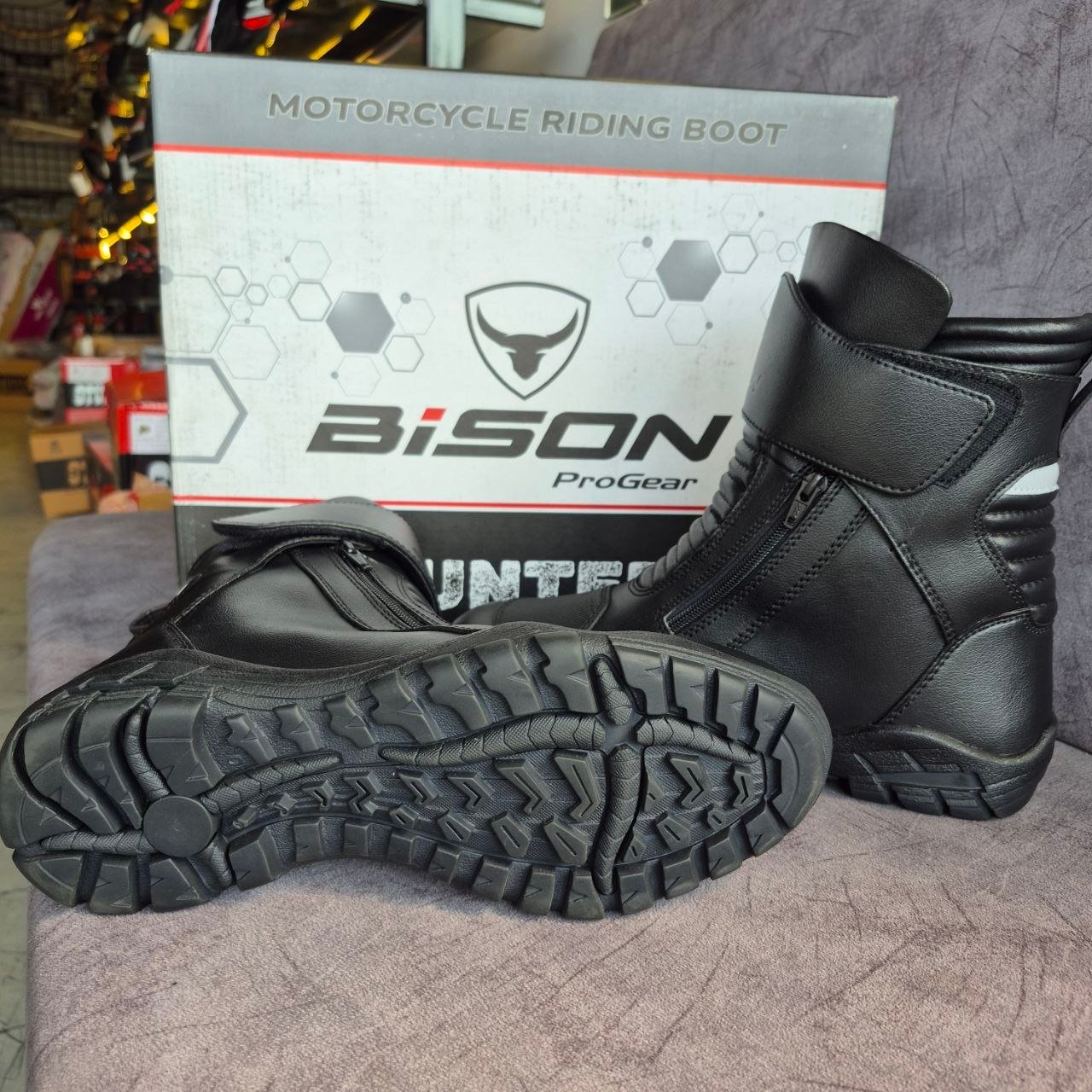 BISON RIDING BOOTS HUNTER 10 US