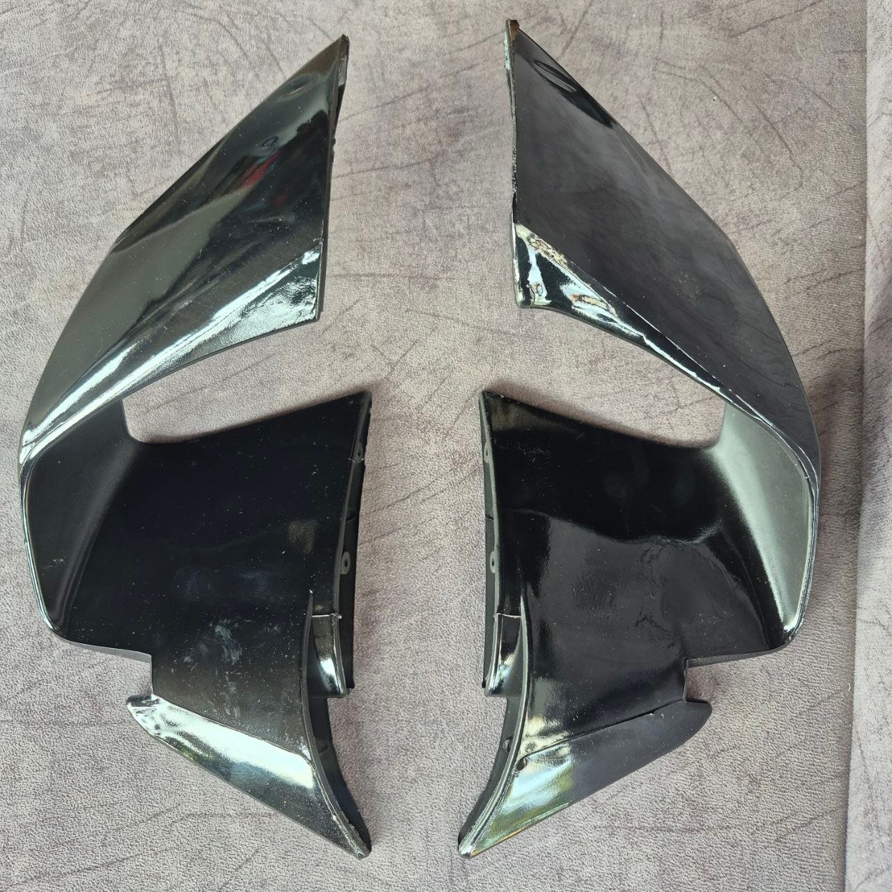 BMW SIDE WINGLETS FOR R15 BLACK