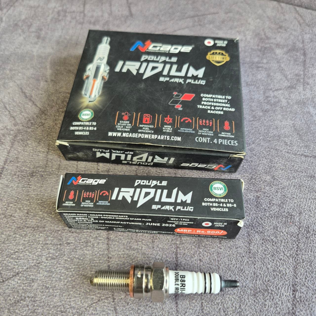 NGAGE IRIDIUM SPARK PLUG R15/MT15 B8RII-8